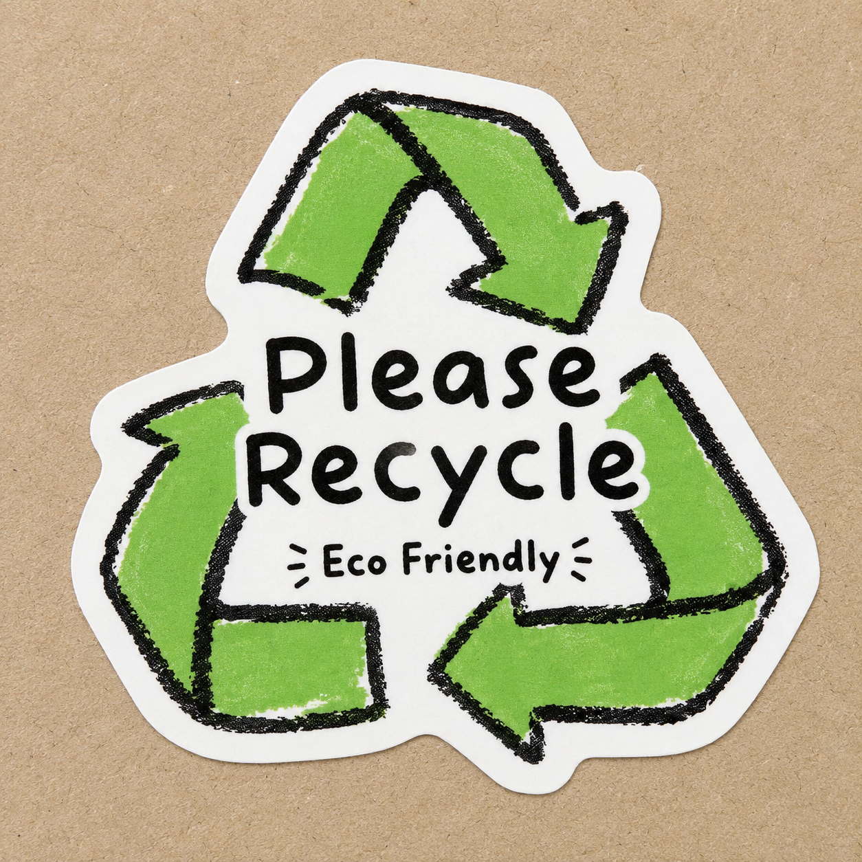 Please recycle — eco friendly